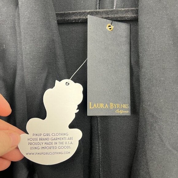 LAURA BYRNE Asymmetrical One Button Ponte Blazer, Pin Up Girl, Black, 2X, NWT! - Picture 4 of 7